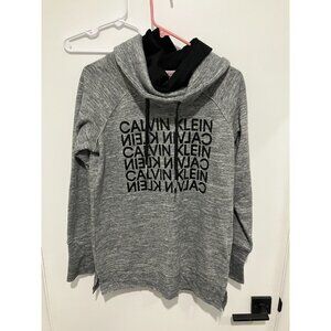 Calvin Klein Performance Women's Pullover Turtleneck Sweatshirt, Gray, Medium